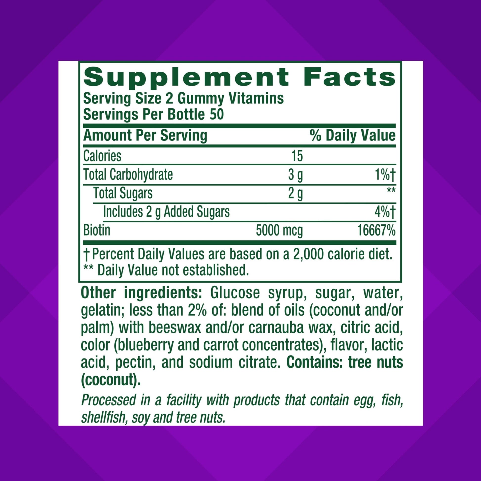 Imported USA Vitafusion extra strength adult dietary beauty supplements