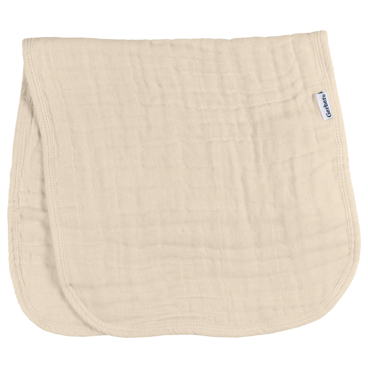 Three-ply absorbent cotton fabric detail of Gerber burp cloths