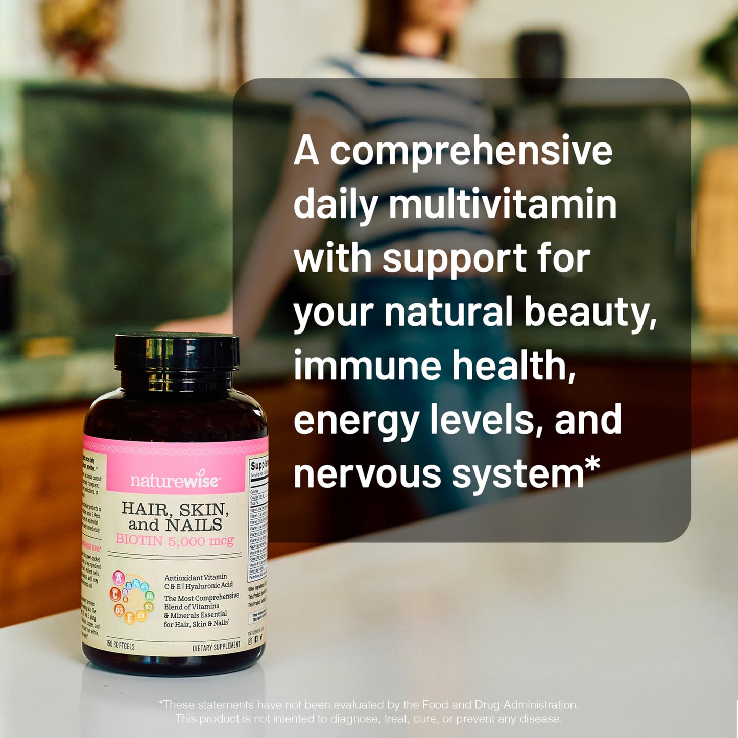 NatureWise biotin and hydrolyzed collagen premium daily wellness formula