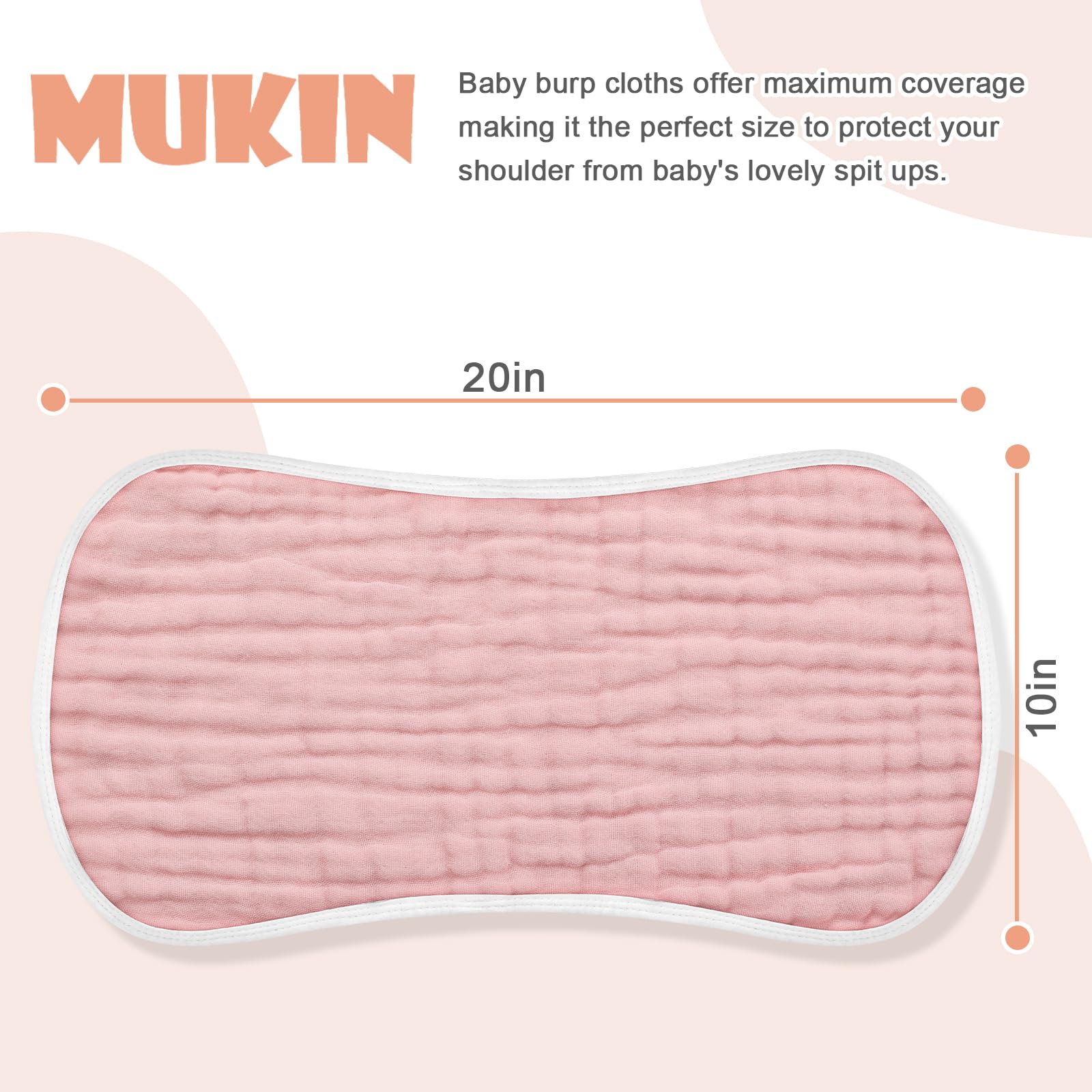 Six layers of premium thick cotton muslin cloth texture close up