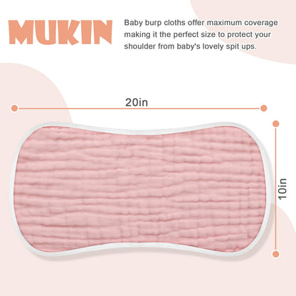 Six layers of premium thick cotton muslin cloth texture close up