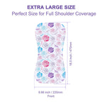 Stack of ten soft absorbent baby burp rags