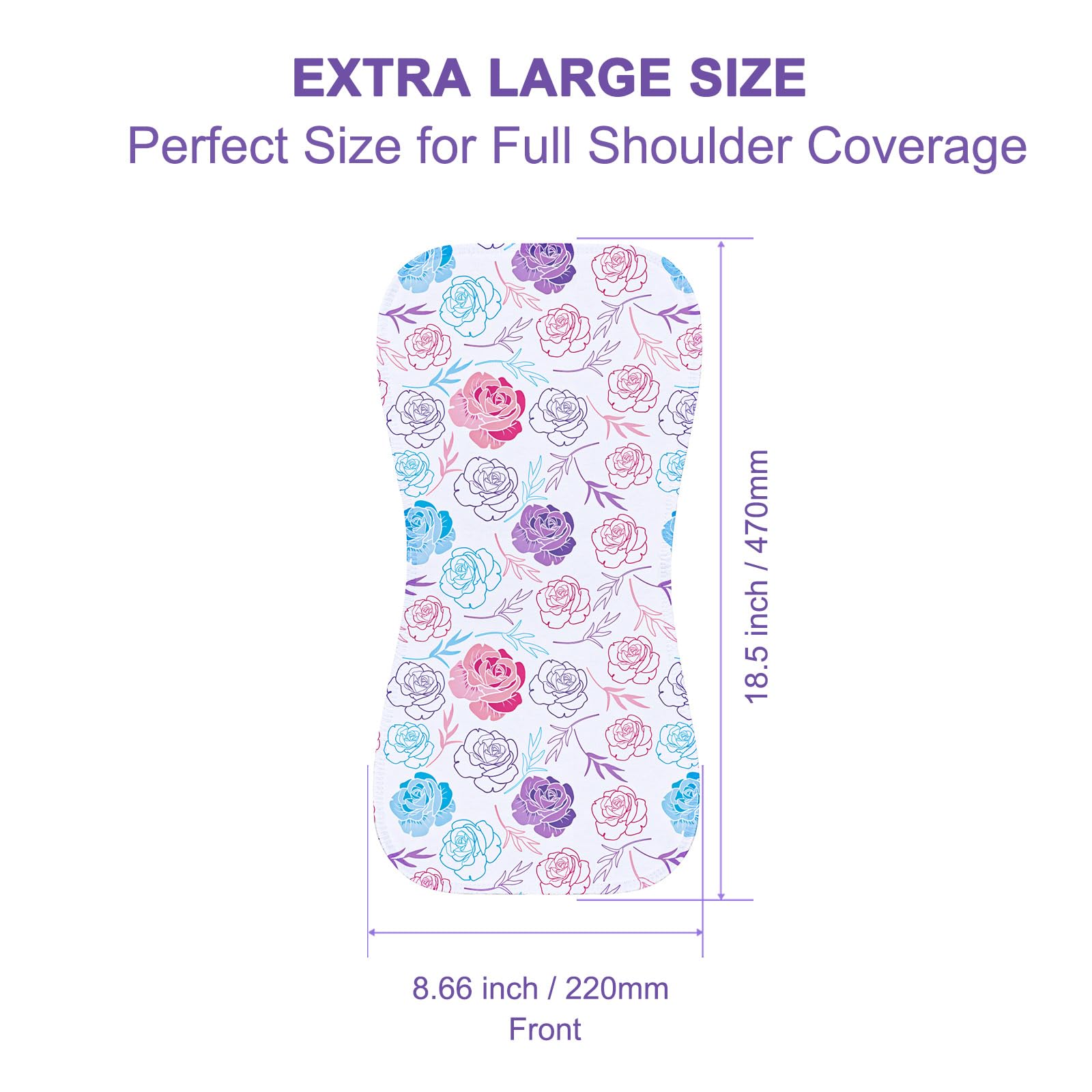 Stack of ten soft absorbent baby burp rags