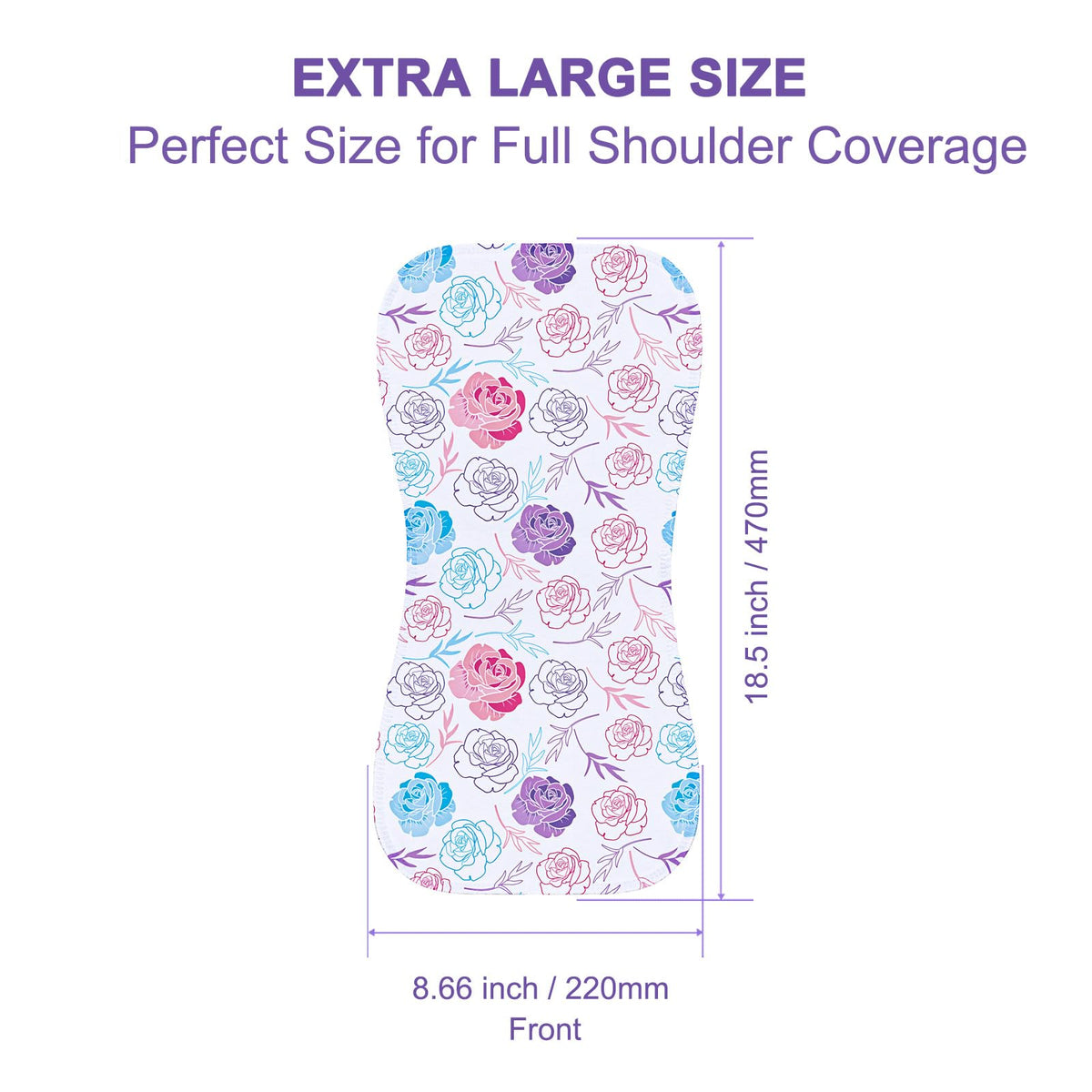 Stack of ten soft absorbent baby burp rags