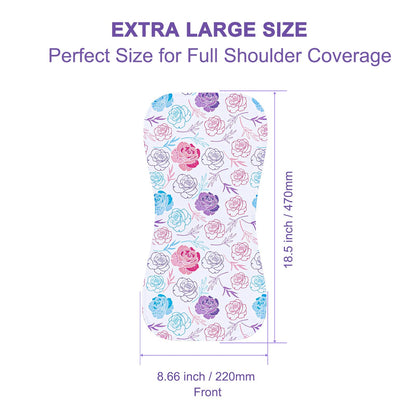 Stack of ten soft absorbent baby burp rags