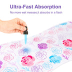 Neutral design baby burp cloths for boys and girls