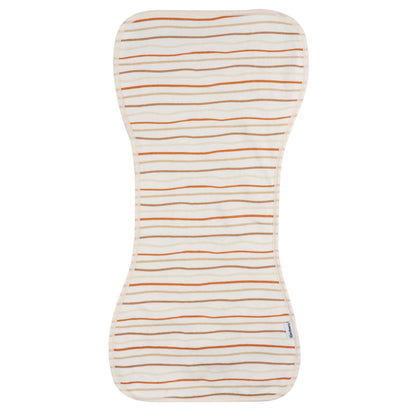 Gerber Baby Unisex Burp Cloths folded showing 10.5 by 21 inch size