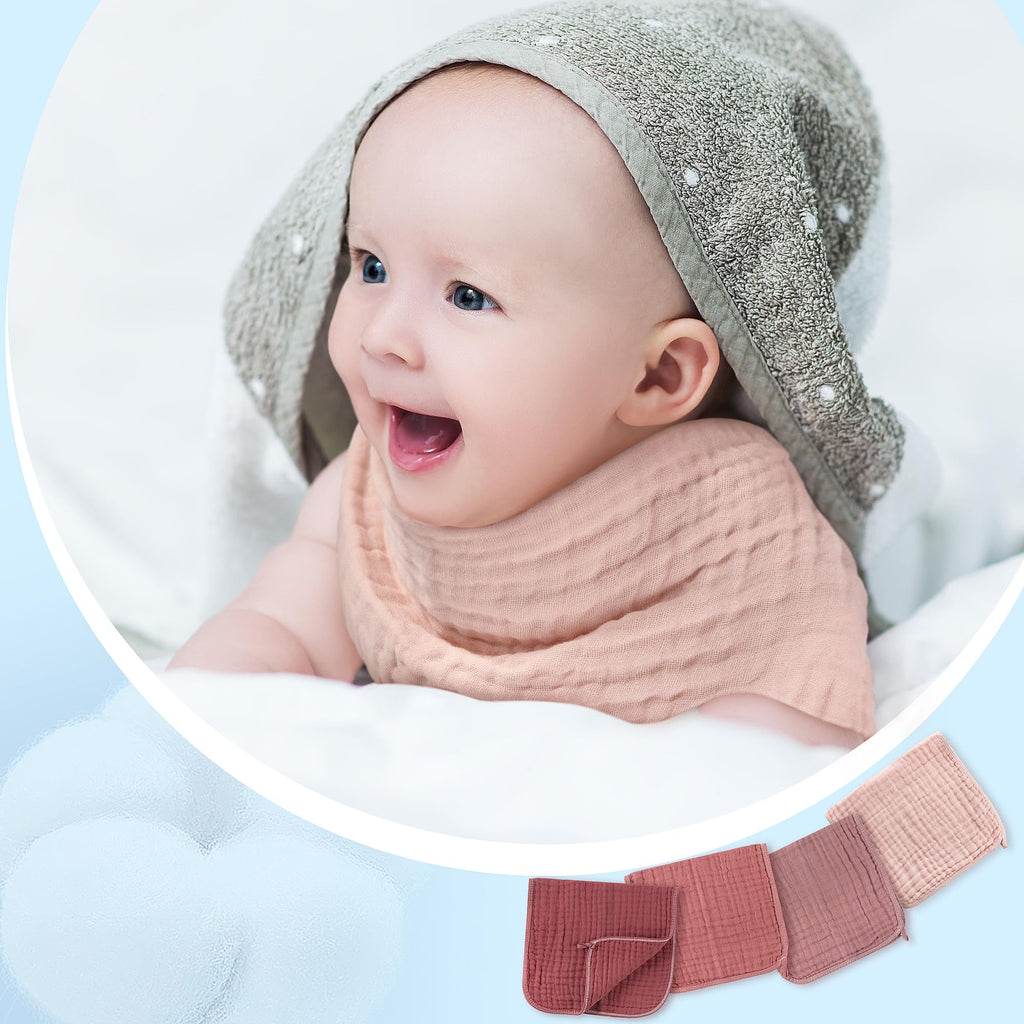 Close up of soft muslin fabric texture for baby