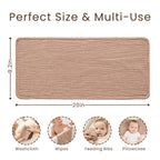 Konssy soft muslin washcloths and burp cloths set