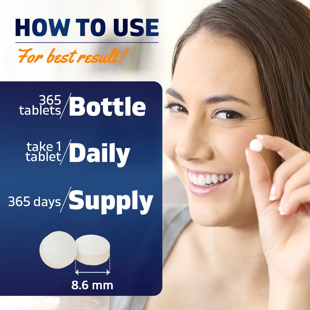 Close up look of the allergen free vegan biotin tablets by Vitamatic