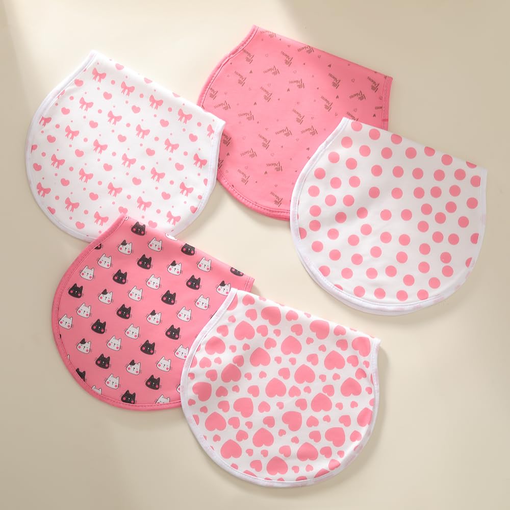 Sleepyturtle 5 piece newborn cotton burping cloths product packaging