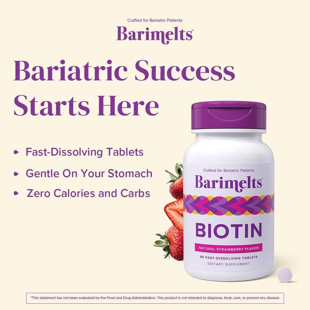 BariMelts premium sugar free vitamins for bariatric lifestyle support