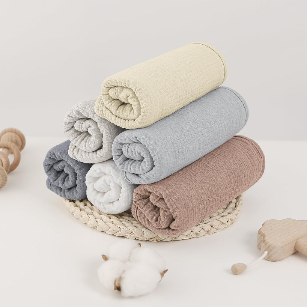 Bearmoss baby burp cloth folded for travel