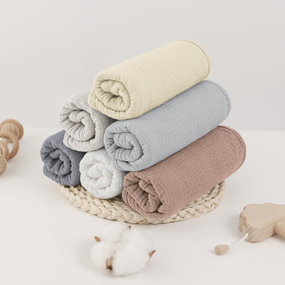 Bearmoss baby burp cloth folded for travel