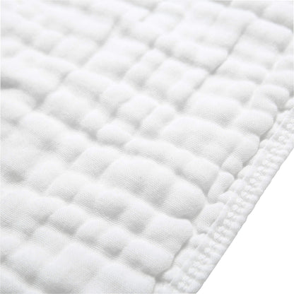 Close up view of CottCare muslin fabric texture for baby