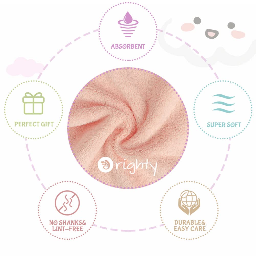 Close up of Orighty burp cloth microfiber texture