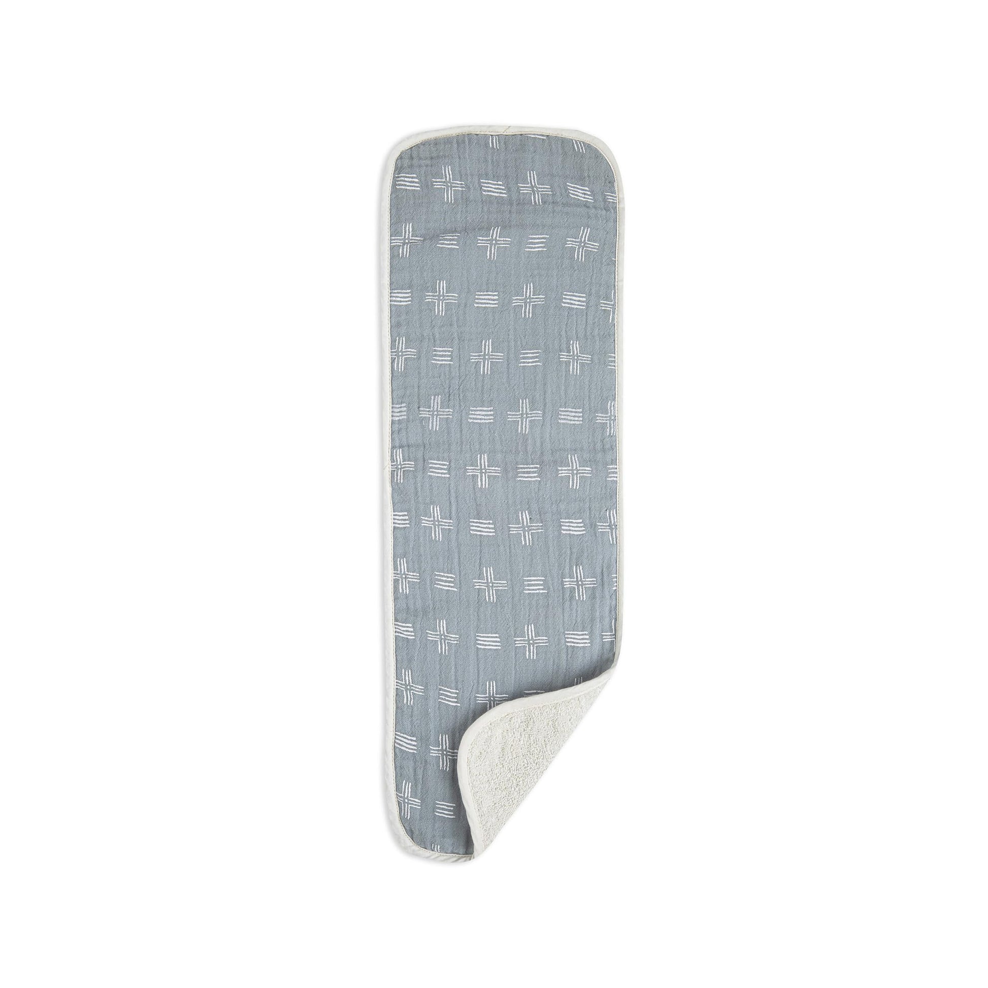 Gender neutral woodland animal print detail on burp cloths