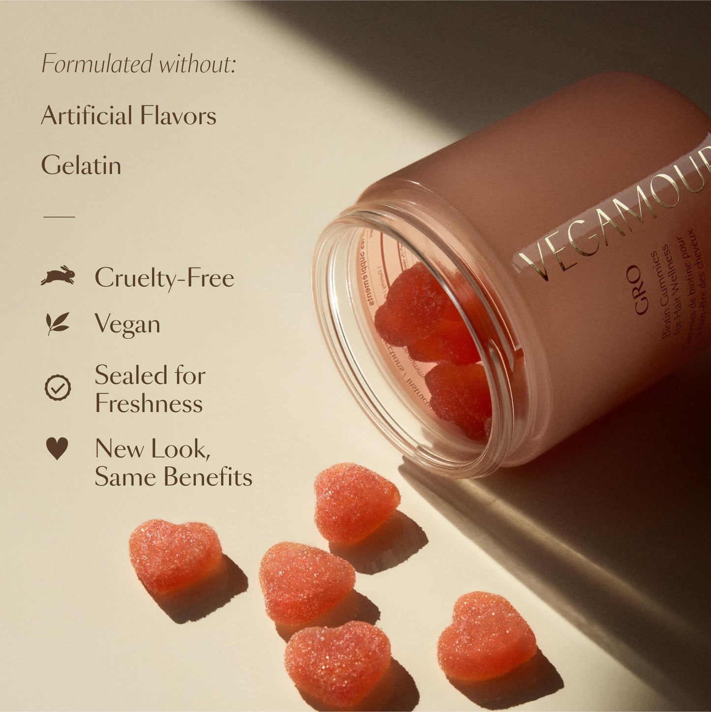 Vegan gluten free gelatin free hair supplement by Vegamour