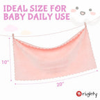 Soft coral fleece burp cloths for newborn sensitive skin