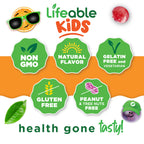 Lifeable non GMO gluten free kids biotin pectin based vitamins packaging