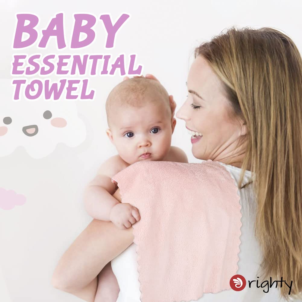 Orighty 8 pack burping cloths in pastel colors