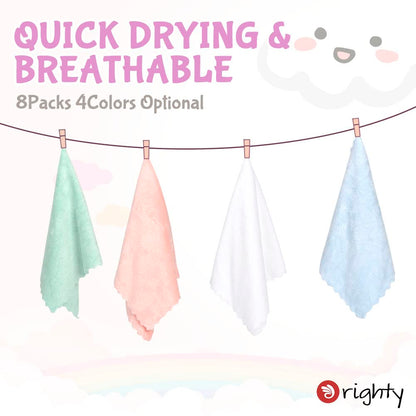 Machine washable coral fleece baby burp rugs