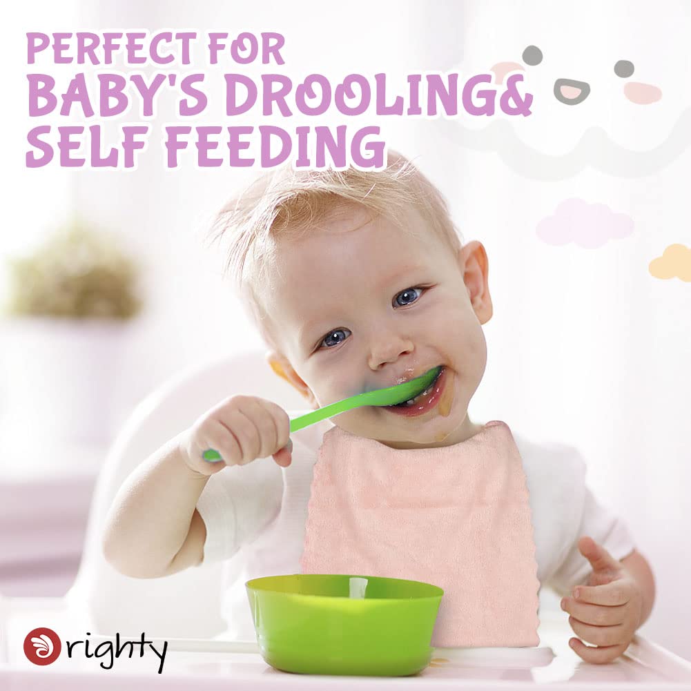 Highly absorbent burp cloths for baby cleaning and feeding