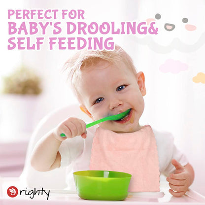 Highly absorbent burp cloths for baby cleaning and feeding