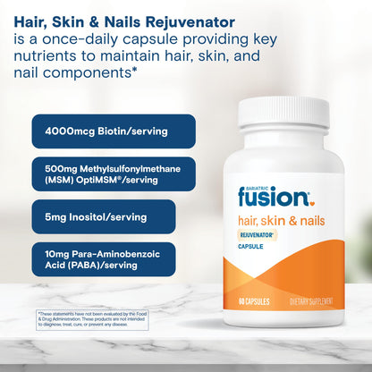 Bariatric Fusion vegan hair skin and nails product certification seals