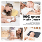 Synrroe muslin burp cloths showing 20 by 10 inch size