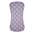Pink and gray pattern variety in Gelisite 6 pack burp cloths set