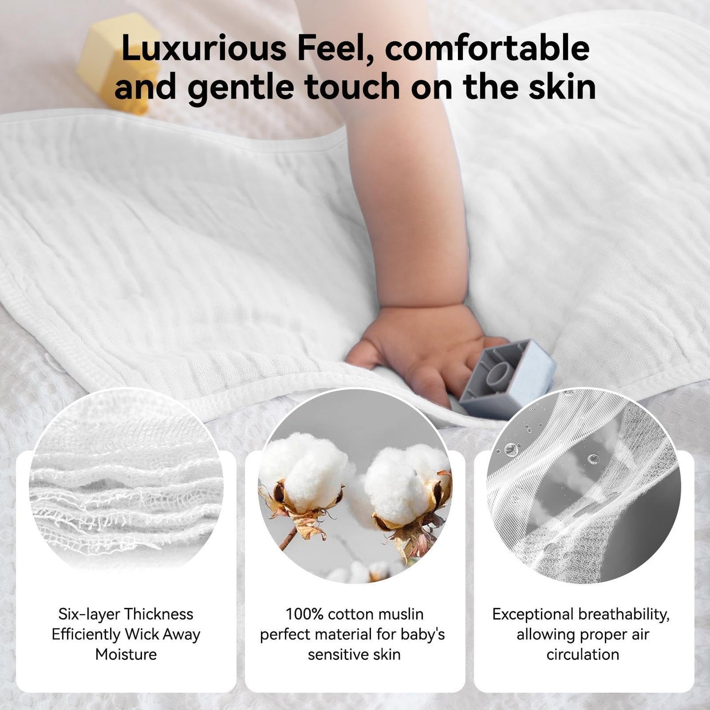 Authentic Synrroe baby burp cloth set