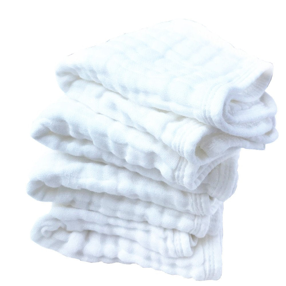 Absorbent white cotton cloths for parents