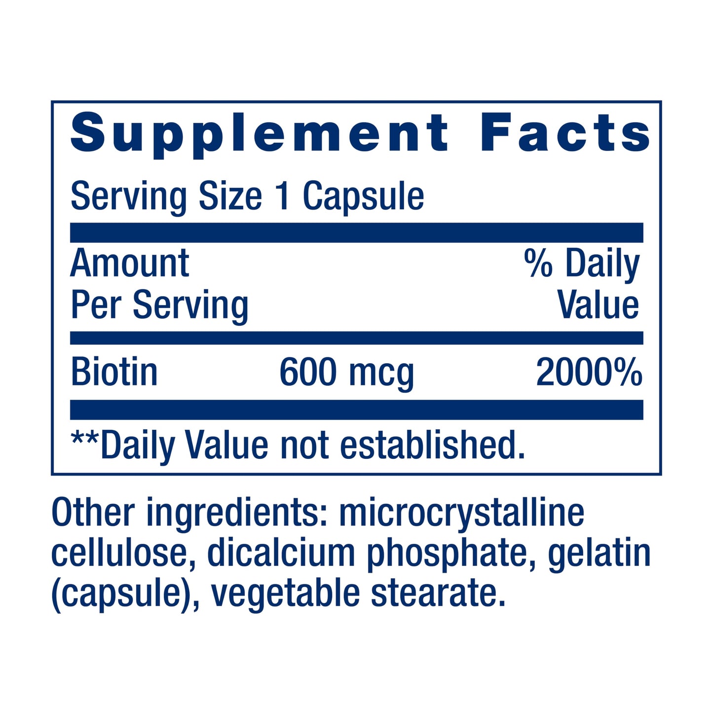 Authentic imported USA biotin capsules for nail and skin health