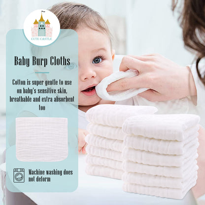 Close up of soft muslin fabric texture for baby care