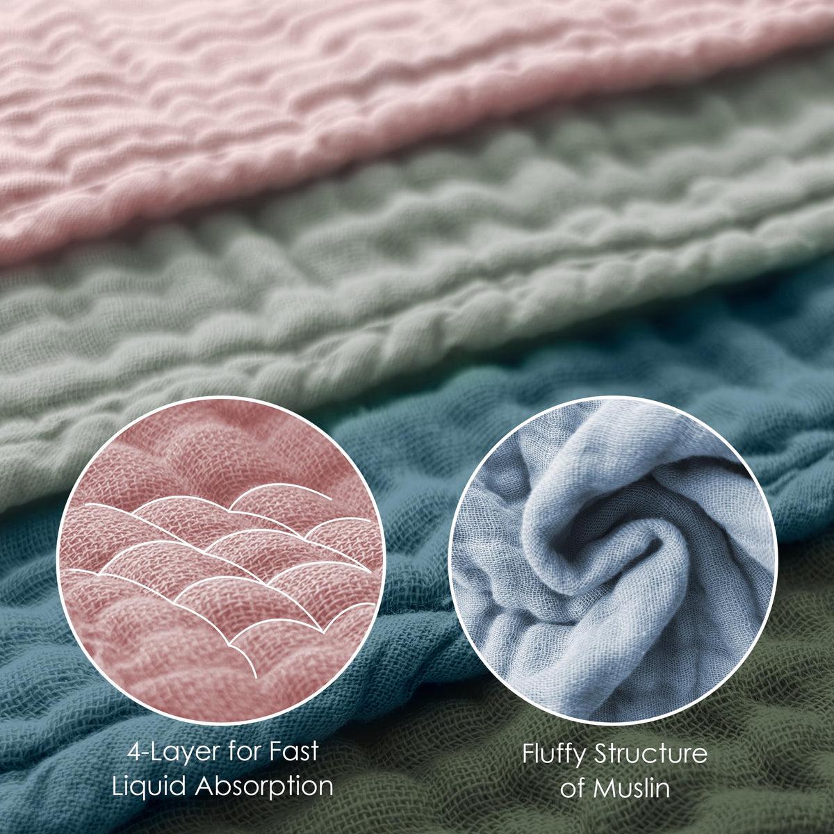 Packaging collection of ten soft premium imported muslin clothes for infants