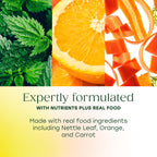 MegaFood dietary supplement packaging highlighting the gluten-free and allergen-free product features.
