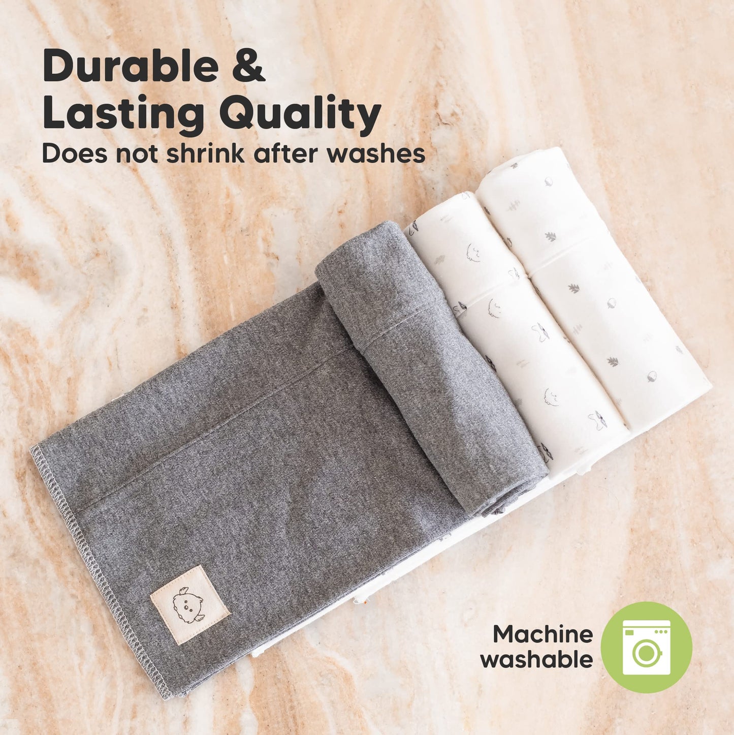 High quality organic cotton baby cloths in gift box
