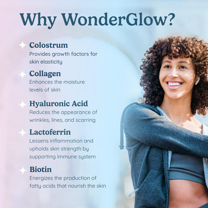 Wondercow collagen and biotin beauty vitamins container details