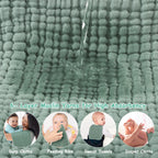 Looxii baby burp cloths stacked for newborn essentials