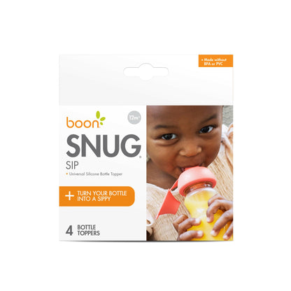 Boon Snug Sip packaging showing BPA-free silicone material