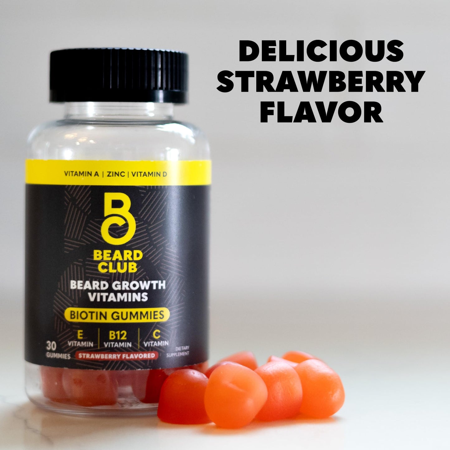 Nutritional supplement bottle showing the legal disclaimer and high quality ingredients