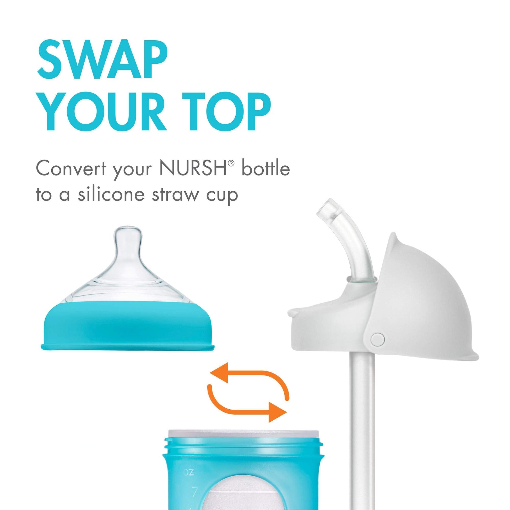 Boon toddler cup straw top replacement lid on bottle closeup shot