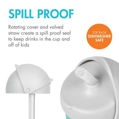 Boon Nursh spill proof silicone straw lids in premium two pack packaging