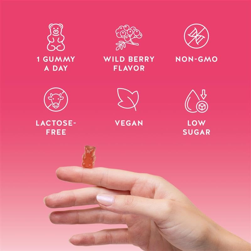 Premium USA imported daily beauty complex gummies for glowing skin texture