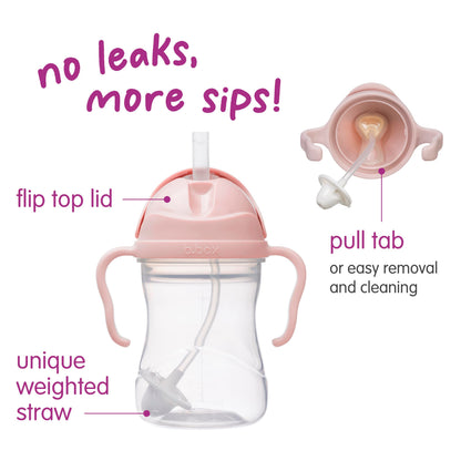 B.Box leak proof sippy bottle with hygienic open flip top lid.