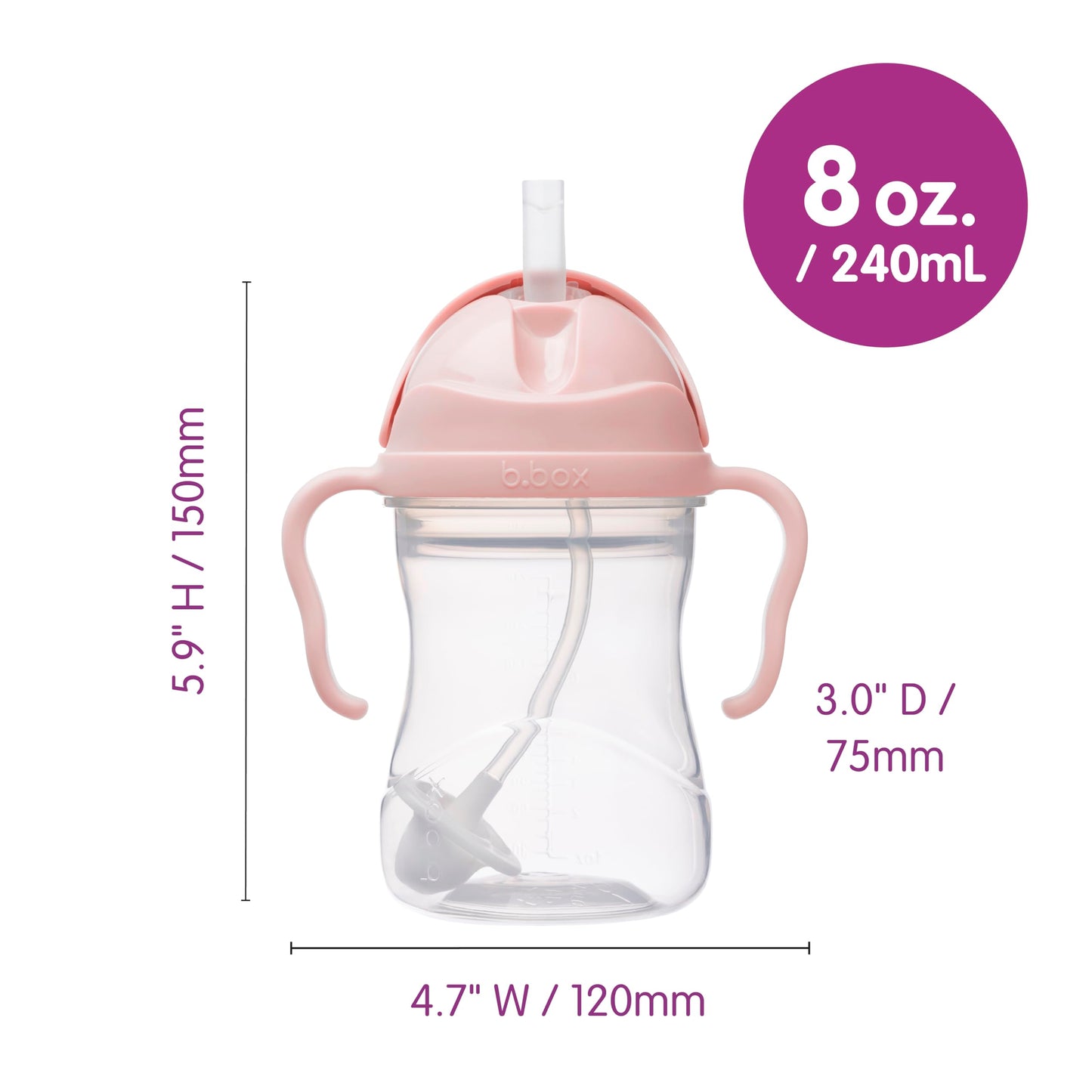 Premium imported any angle infant drinking cup close up of two way valve.