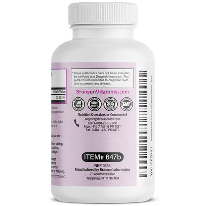Premium imported Bronson ultra biotin 10000 mcg supplement packaging