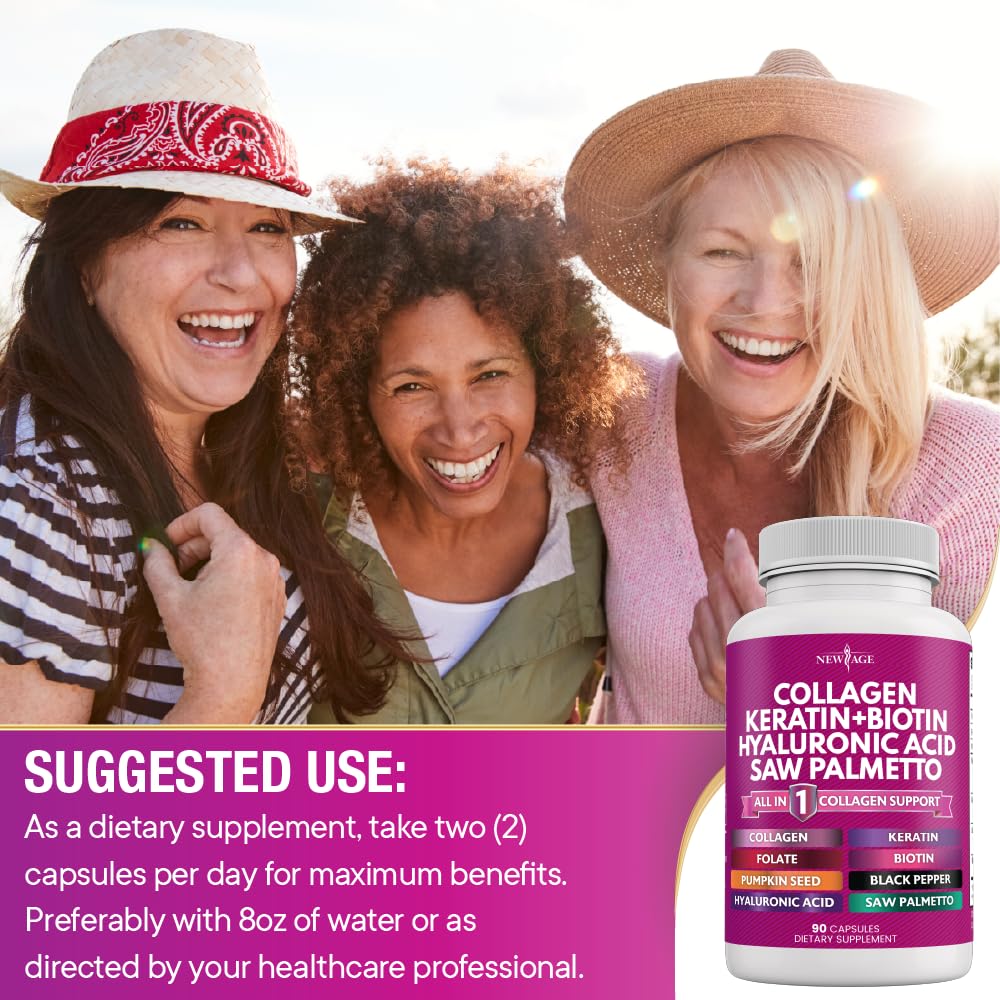 Authentic USA imported all in one anti aging capsules container for nutritional wellness
