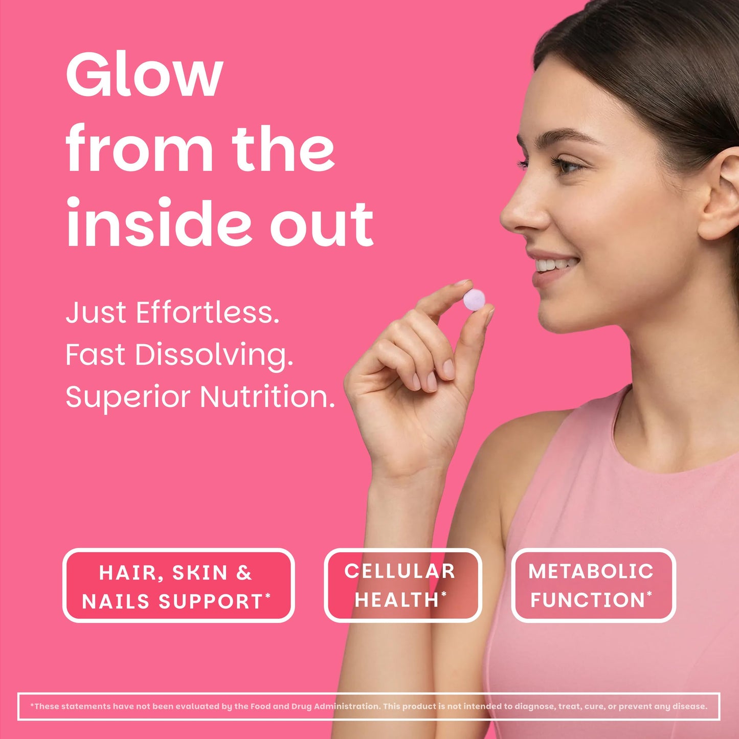 EZ Melts sublingual biotin supplement for hair skin and nails